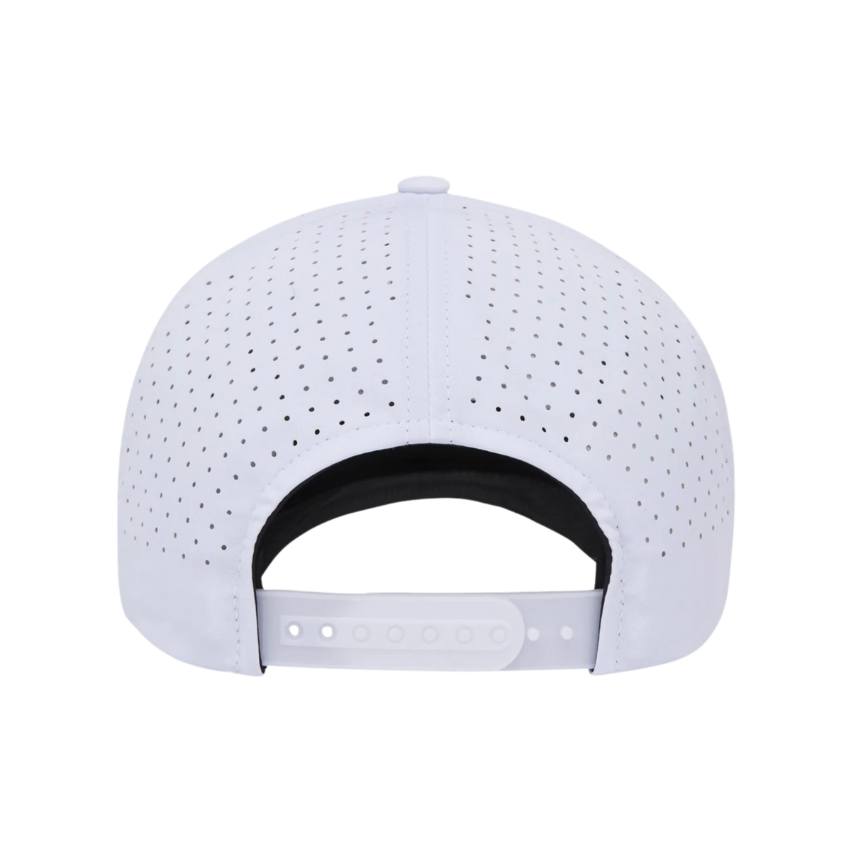 Monarch Cap en blanc, une casquette snapback structurée par Hype Heaven Studios