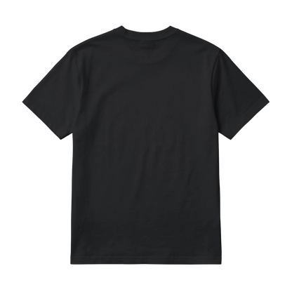 Signature Tee - Noir, vue arrière : dos noir uni, t-shirt unisexe oversize en coton épais